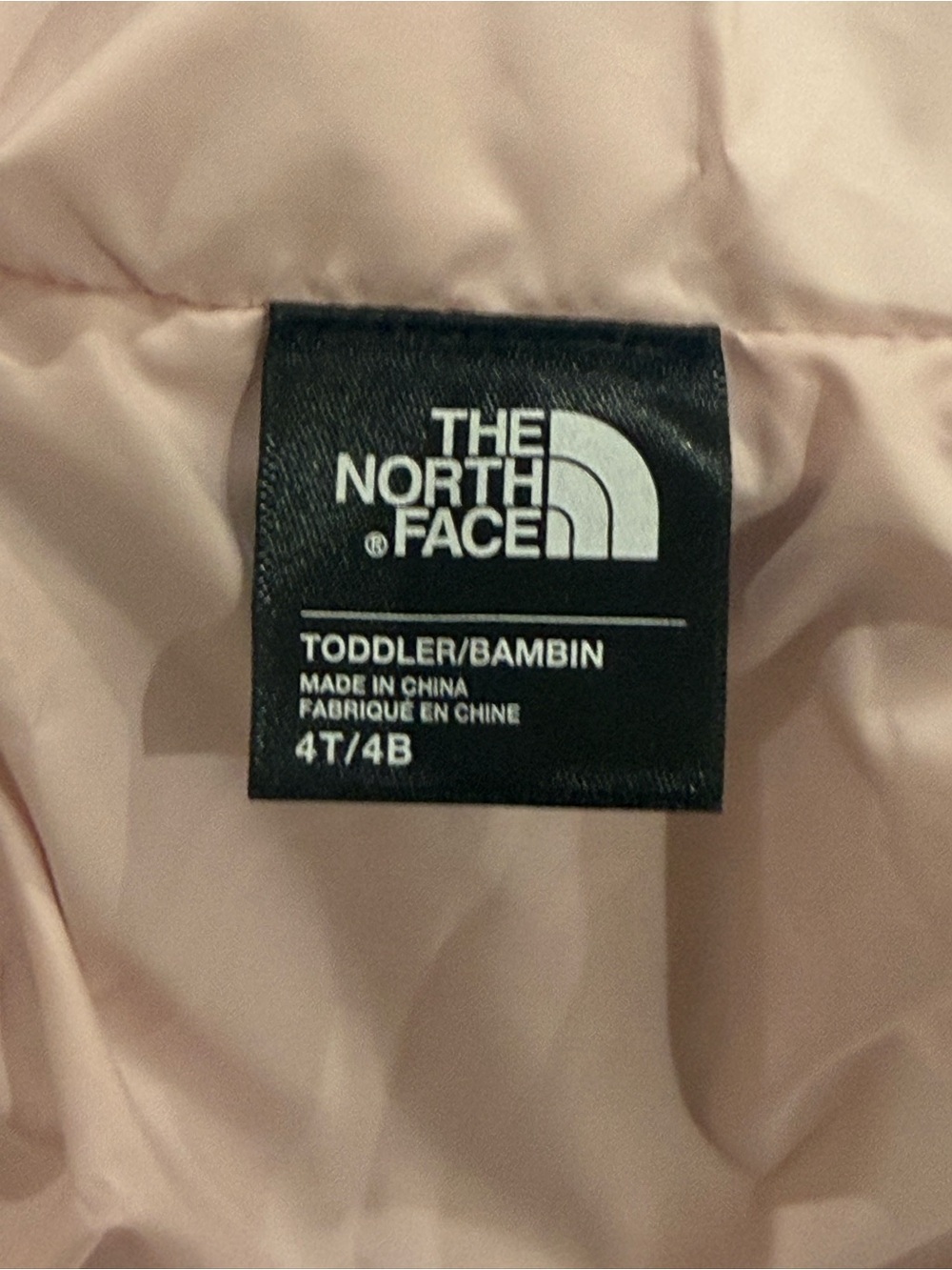 The North Face Toddler Light Pink Puffer Vest - Picture 5 of 9